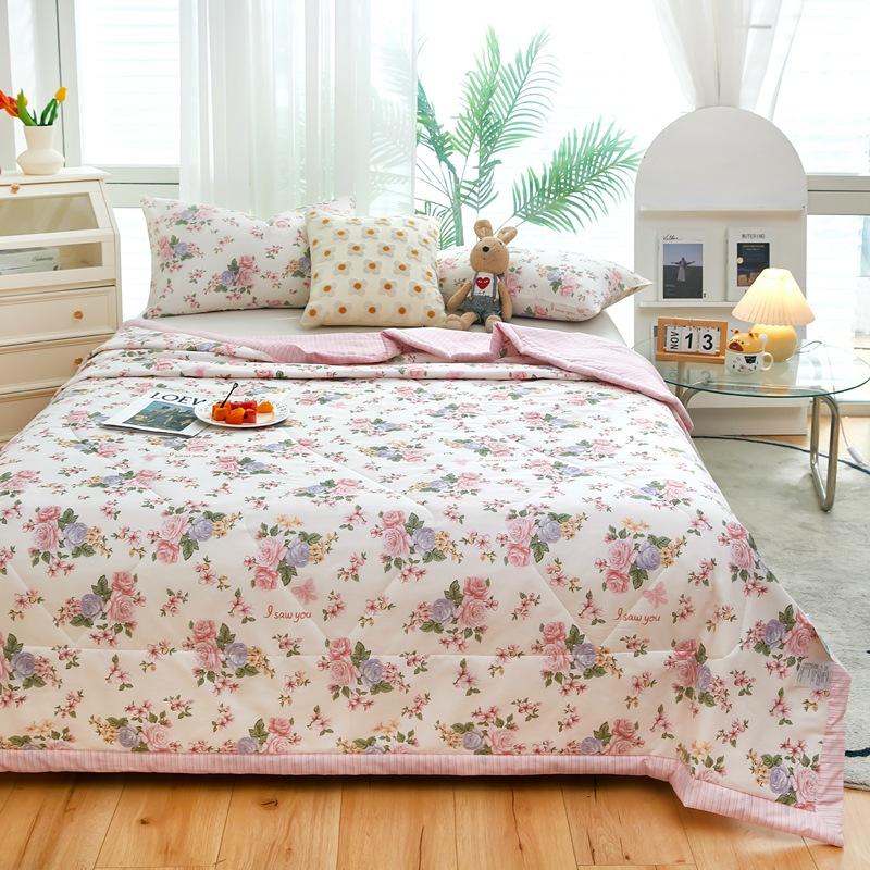 New Printed All Cotton Summer Cooling Duvet Washed Cotton Airable Cover