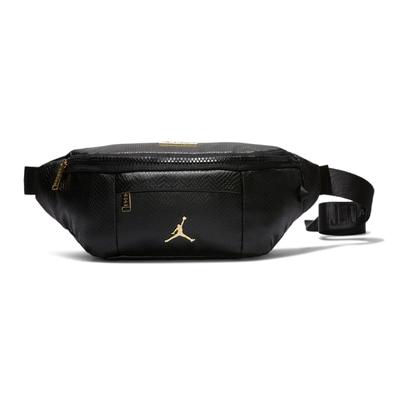 Borsa a tracolla in pelle composita di poliestere, borsa a tracolla, marsupio unisex nero Jordan HA5507-013