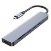 7-in-1 Type-C Docking Station with 4K HDMI Mirroring, Multi-Port HUB, and PD Charging