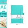 A6 Color Elastic Band Portable Notebook - Student Memo with Skin-Feel Leather Pocket Design