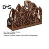 Decorative Napkin Holder Tissue Rack Leaf Shaped Easy To Install Countertop Free Standing Napkin Holder with Stable Base