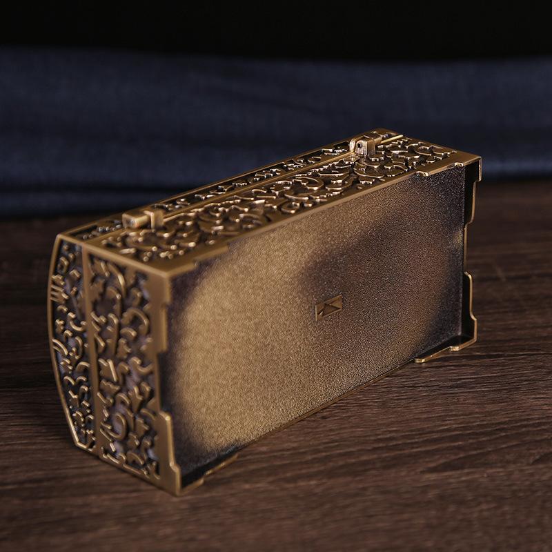 New European and American starry sky creative bracelet necklace ring box jewelry box metal belt mirror large