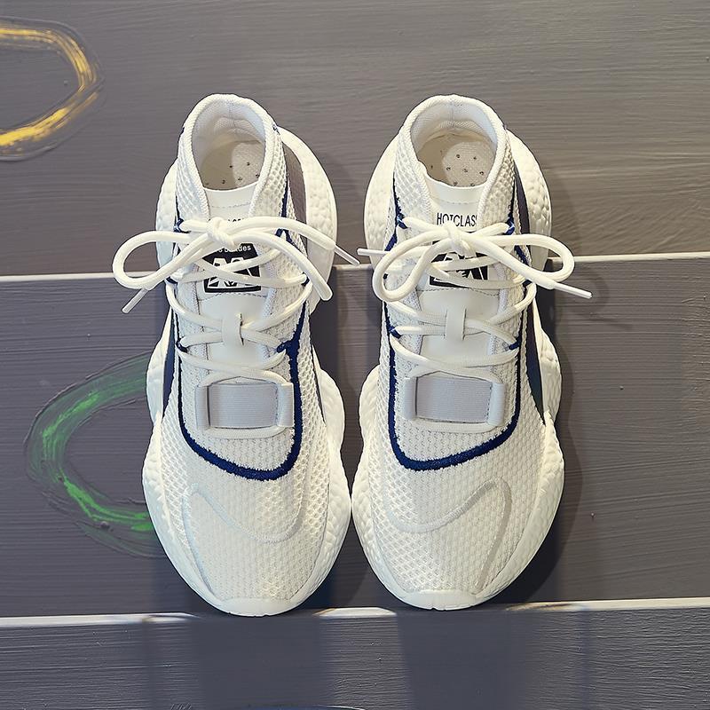 Leather White Shoes Womes Spring Fashion Sneakers Women Breathable Casual Platform Shoes Soft Bottom Running Shoes