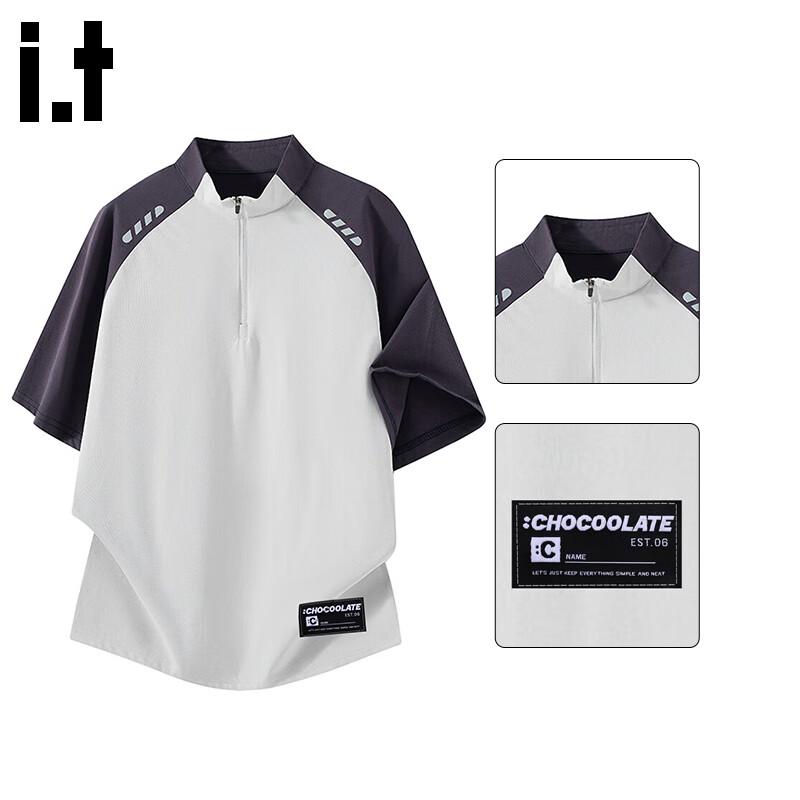 CHOCOOLATEit Men s Half-Zip Short Sleeve T-Shirt 3XL