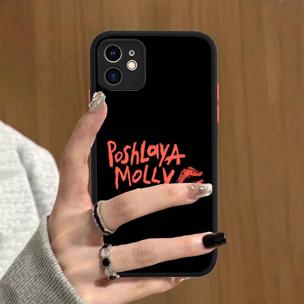 

P-Poshlaya M-Molly Band Matte Protective Case For IPhone 16 15 14 13 12 11 Pro Max X XS MAX Protection Case iphone 12 pro