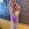 Water Drill Hot Air Balloon Keychain With Rhinestones For Gift And Collection