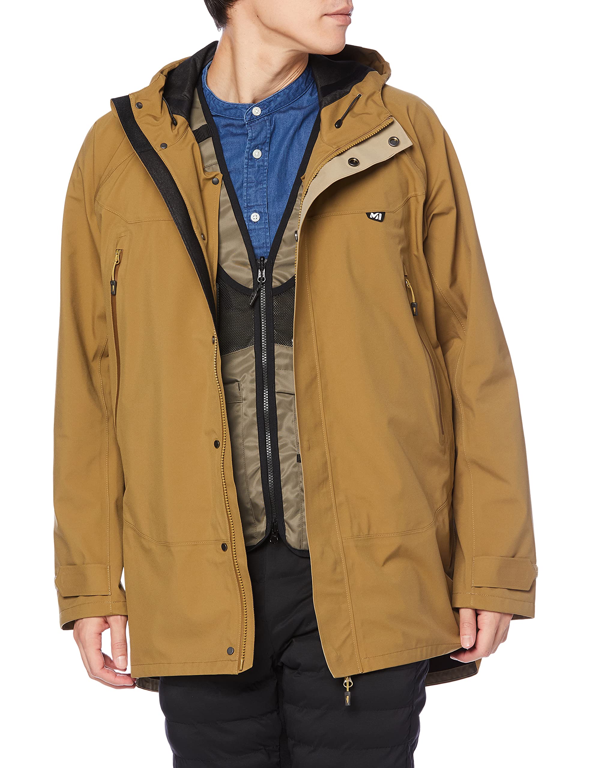 

Waterproof Jacket Typhon Warm Composite Parka HONEY MUSTARD M [Millet] Men s