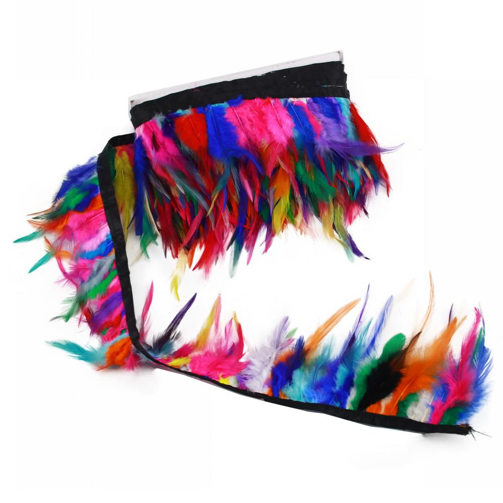 Feather1/5/10 Meter Rooster Chicken Feather Trims 4-6 Inch Natural Feathers for DIY Crafts Costume Clothing Hat Mask Making