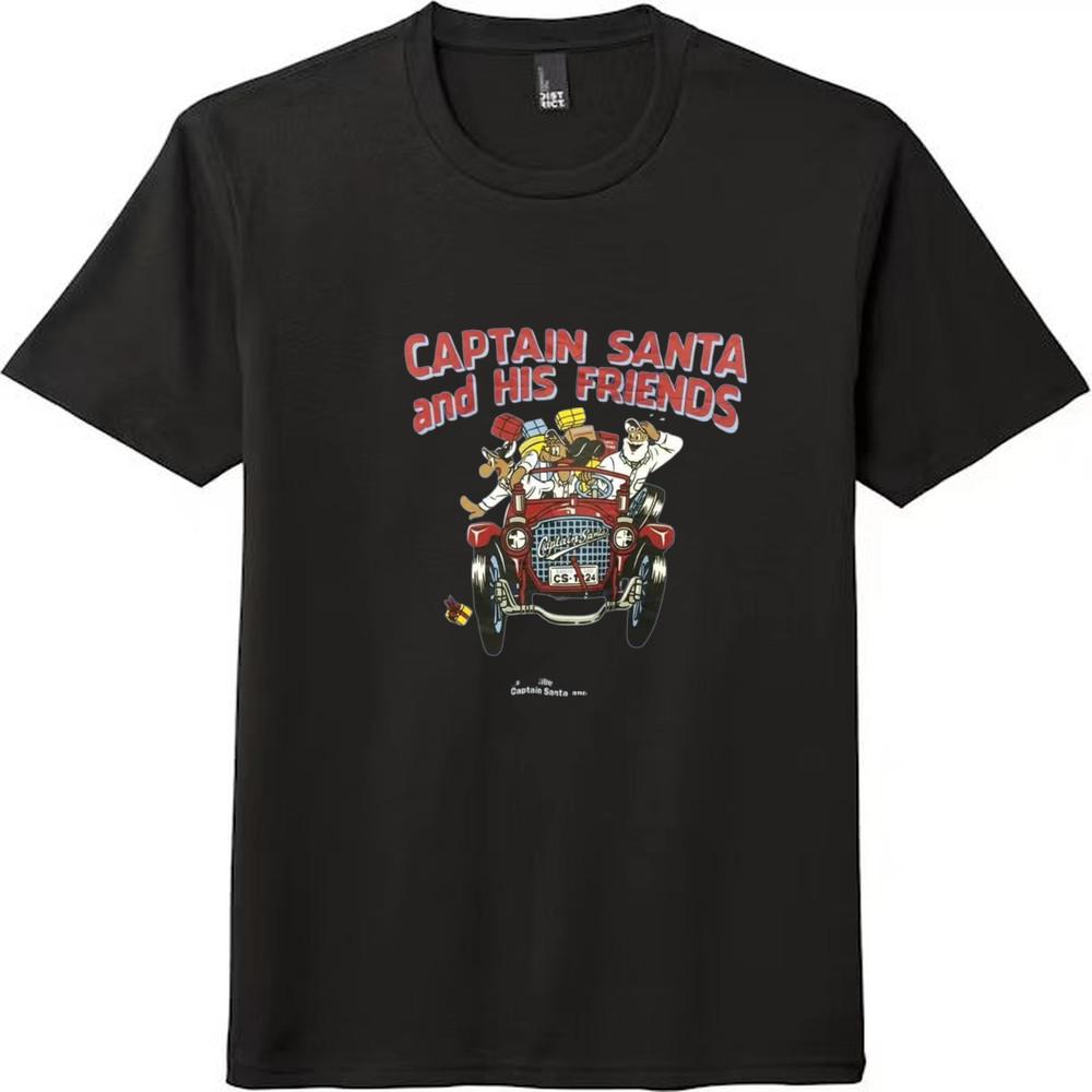 

Captain Santa And His Friends Graphic Unisex Tee XL