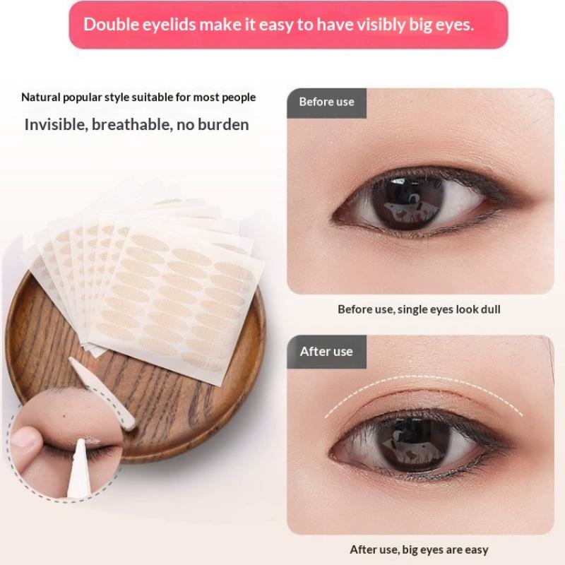Unsichtbare Faser-Augenlifting-Sticker Wasserdicht Atmungsaktiv Doppellid-Klebeband Straffung schlaffer Augenlider Spitze Netz-Augenlid-Sticker Augenlid