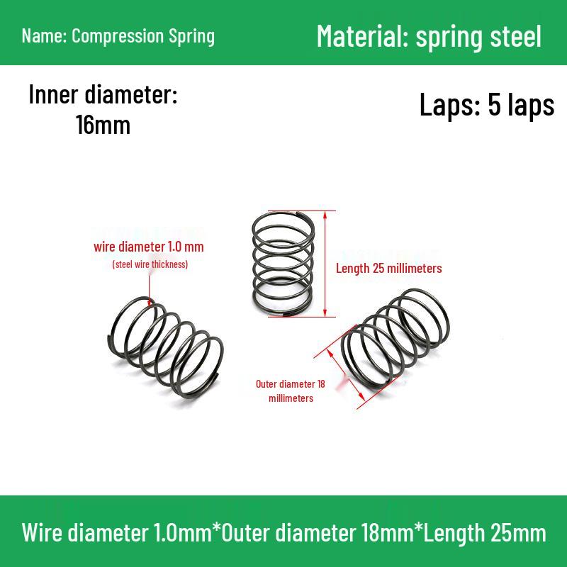 Heavy Duty Y-Type Compression Spring Shock Absorber, 1.0mm Wire Diameter, Outer Diameter 5-20mm.