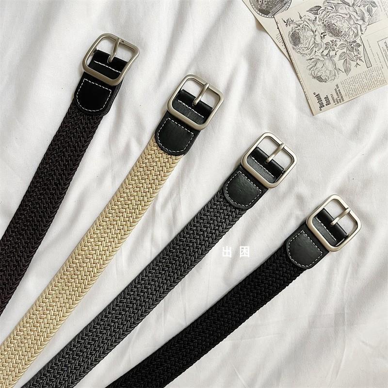 Stylish Canvas Belt For Men And Women With Unique Braided Design And No Hole Feature