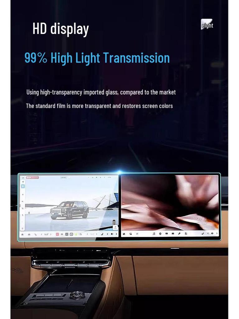 Geely ZEEKR 9X Navigation Screen Tempered Protector