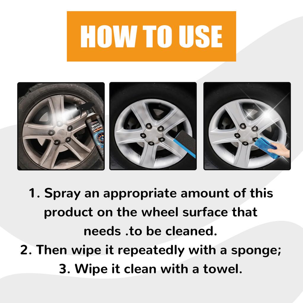 Homonth 120ML Metal Wheel Paint Iron Remover Spray Technology Professional Dust Rim Rust Cleaner Auto Detail Chemical Car Cleaning