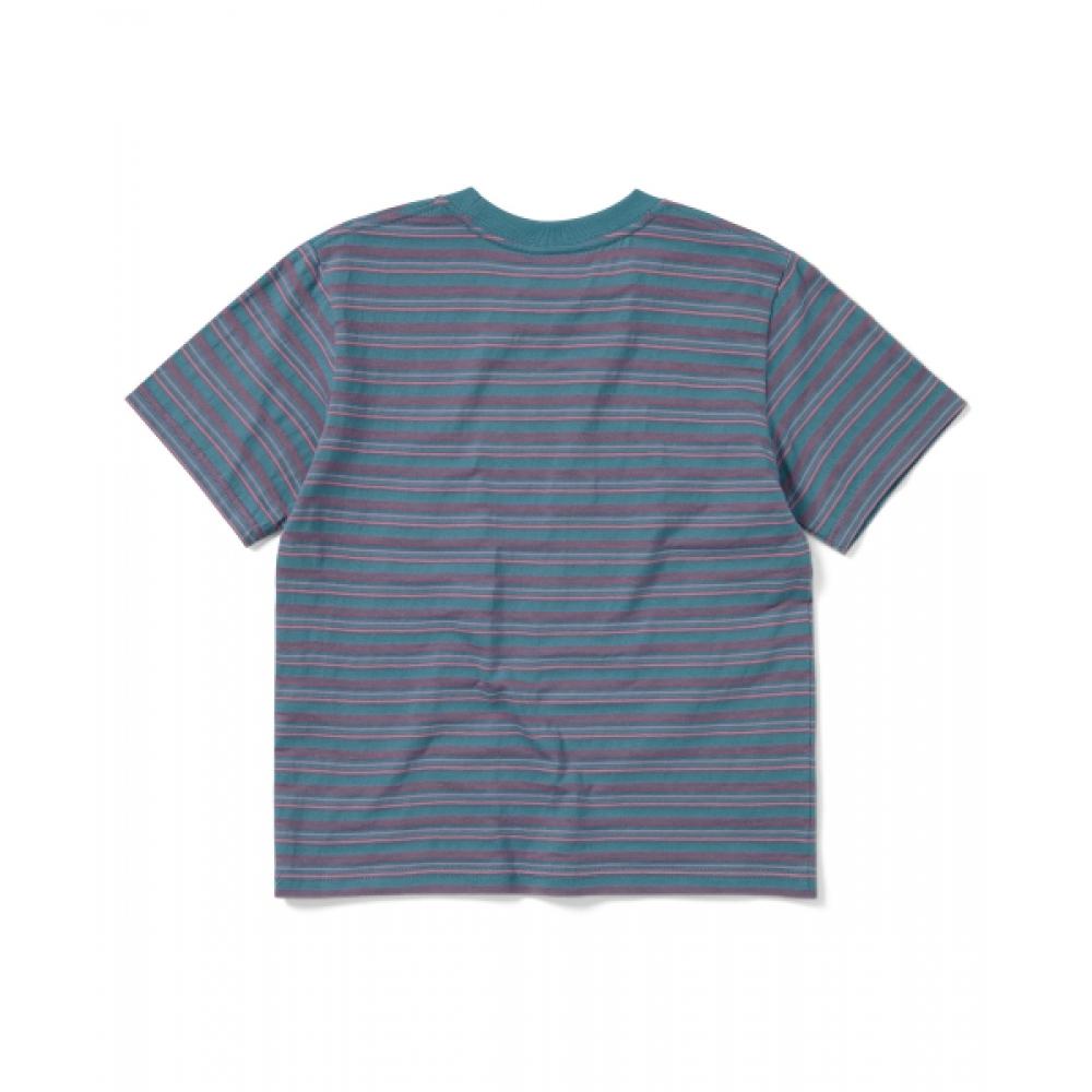 Thisisneverthat Striped W Tee Light Blue