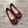 Fashion Flat Shoes for Women 2025 Spring and Autumn New Mary Jane Square Toe Women's Red Plus Size Women's Shoes 41-43 Zapatillas Mujer