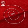40-75cm 925 Sterling Silver Bead Necklace Women Fashion Jewelry Anniversary Party Korean Version Versatile Gift Accessories