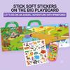PINKFONG Soft Sticker Bag - (Animal Adventure / Dinosaur World / Supermarket Pretend Play)