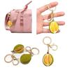 Chic Durian Fruit Keyring Simulated Durian Keychain for Fashion Enthusiasts