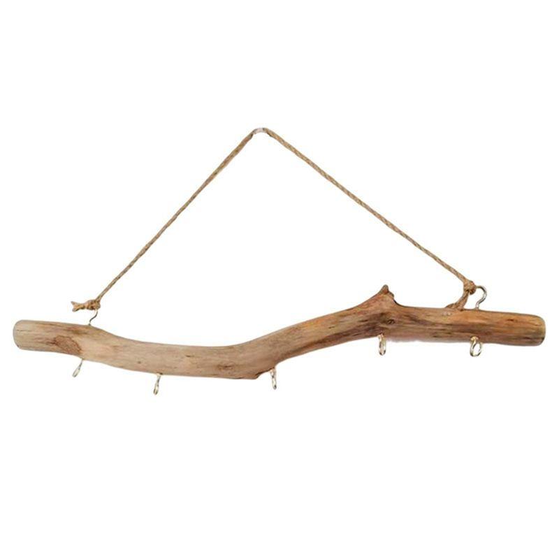 

M-Modern-1 Piece Wooden Hook Driftwood Hook Vintage Decor Supplies Easy To Use Branch Hanger Holder For Entryway Small Item Clos