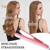 Mini Dual Purpose Curling Iron 2-In-1 Curling Wand Flat Iron Hair Straightener Curler Fast Heating Portable Travel Women Short Long Hair Styling