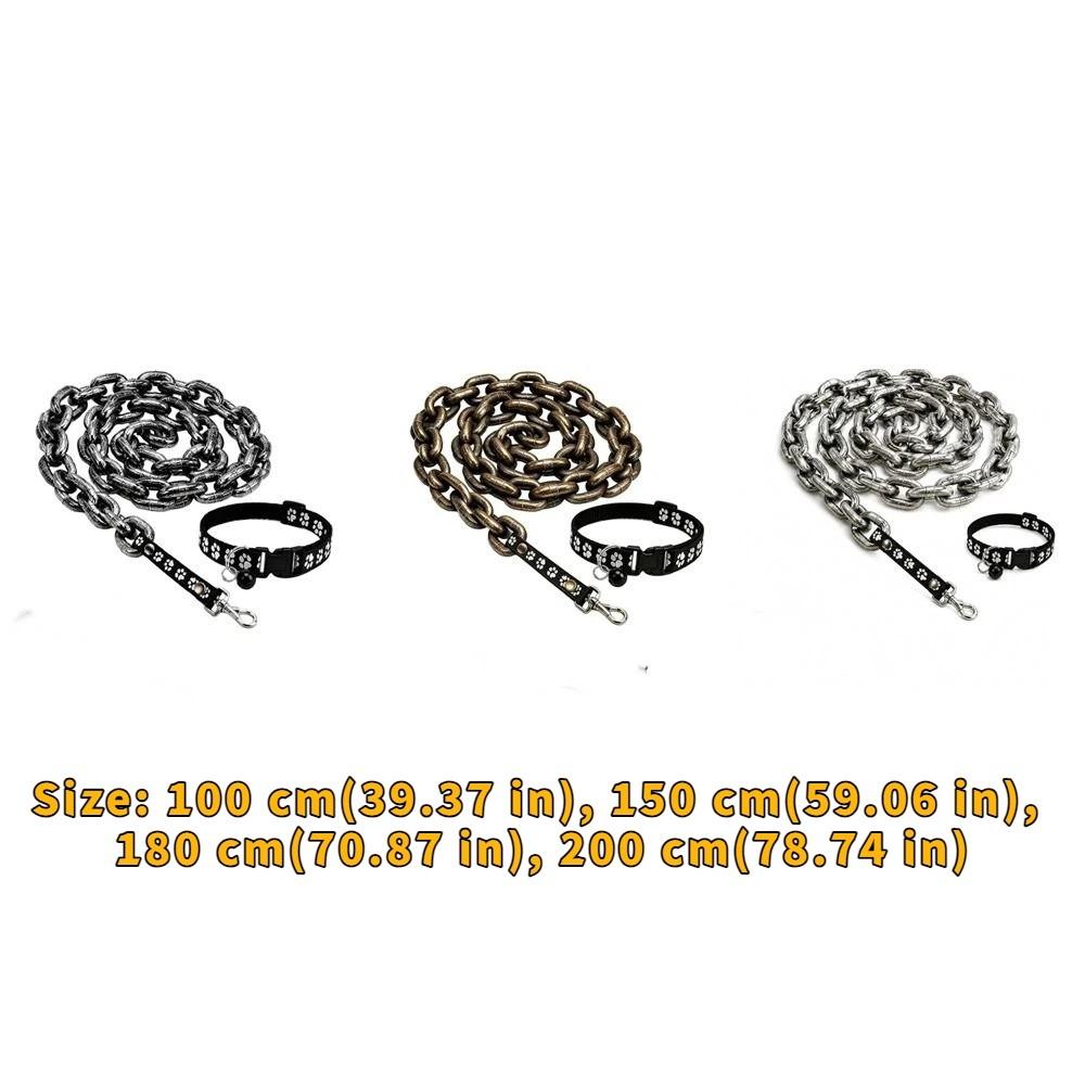 Lightweight Simulated Giant Chain Pet Leash Plastic Dog Traction Rope Halloween Props