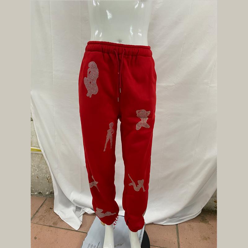 Y2K Trendy Mote Street Style Personlig Tilfeldig Løse Bukser