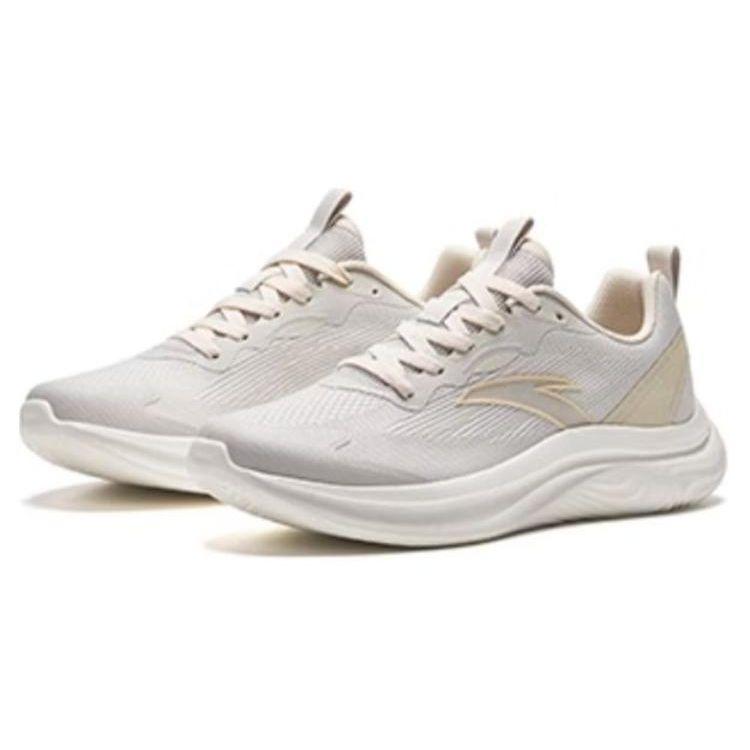 Anta Lingyun Comfortable Daily Low Top Running Shoes Men Sneakers White Gray 912335550-2