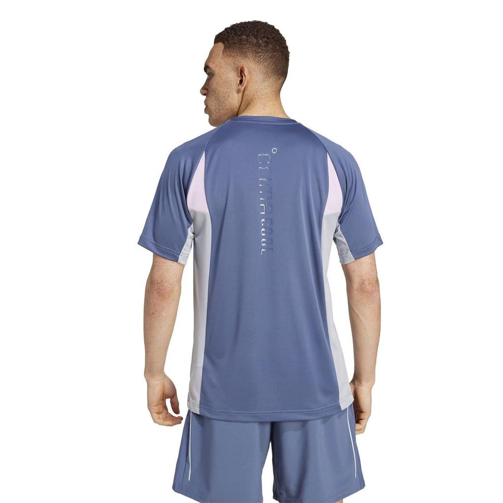 adidas Mens Colour Block Climacool T-Shirt