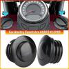 Für Harley Sportster XL883 XL1200 CNC Aluminium Motorrad Öltank Benzindeckel Pop-Up Dyna FXD Softail Fat Boy CVO Chrom Schwarz