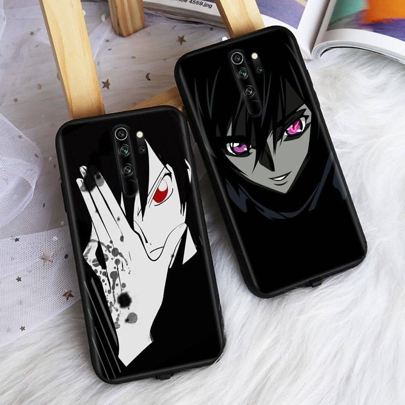 Black Case for Samsung Note 20 Lite S24 Ultra S23 A03 A05 A06 A11 A71 A15 A16 A13 A24 A25 A33 A52 A53 A50 M55 M35 Plus W-60 Code Geass