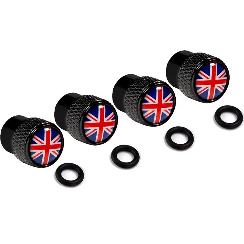 

4PCS/set Car Aluminum Alloy Wheel Hub Valve Core Cover For Mini Cooper Countryman R55 R56 R60 F55 F56 F54 F60 Car Accessories червоний/чорний