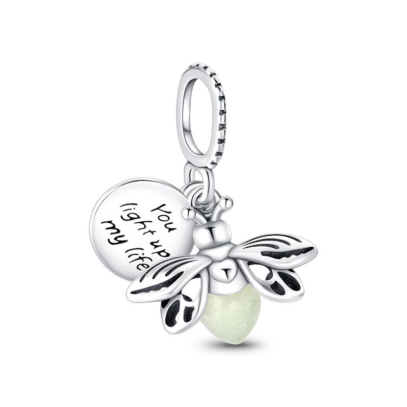 Universalcopper Pendant Suitable For Pan Charm Bracelet Red Series Beads Exquisite Jewelry Party Festival Gift