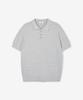 Tienjiti W Cable Polo Washable Knit (Melange Gray) Tnsw6E206G2