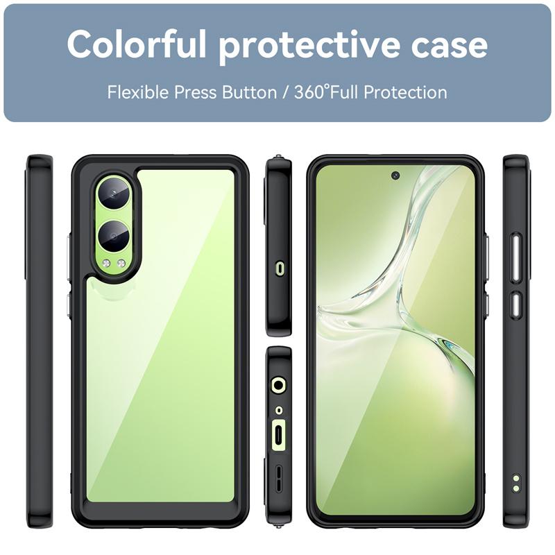 Transparent Colorful TPU Case for OnePlus Nord CE 4 Lite 5G Protective Cover Clear Shockproof Full Protection Cover