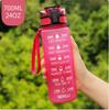 1L/500mL Plastic Kettle Tritan Material Matte Gradient Bounce Sports Water Bottle Space Cup Travel Cup