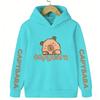 Children's autumn and winter fun capybara hoodie, Christmas for boys and girls, casual wear, girls' clothing, gift.