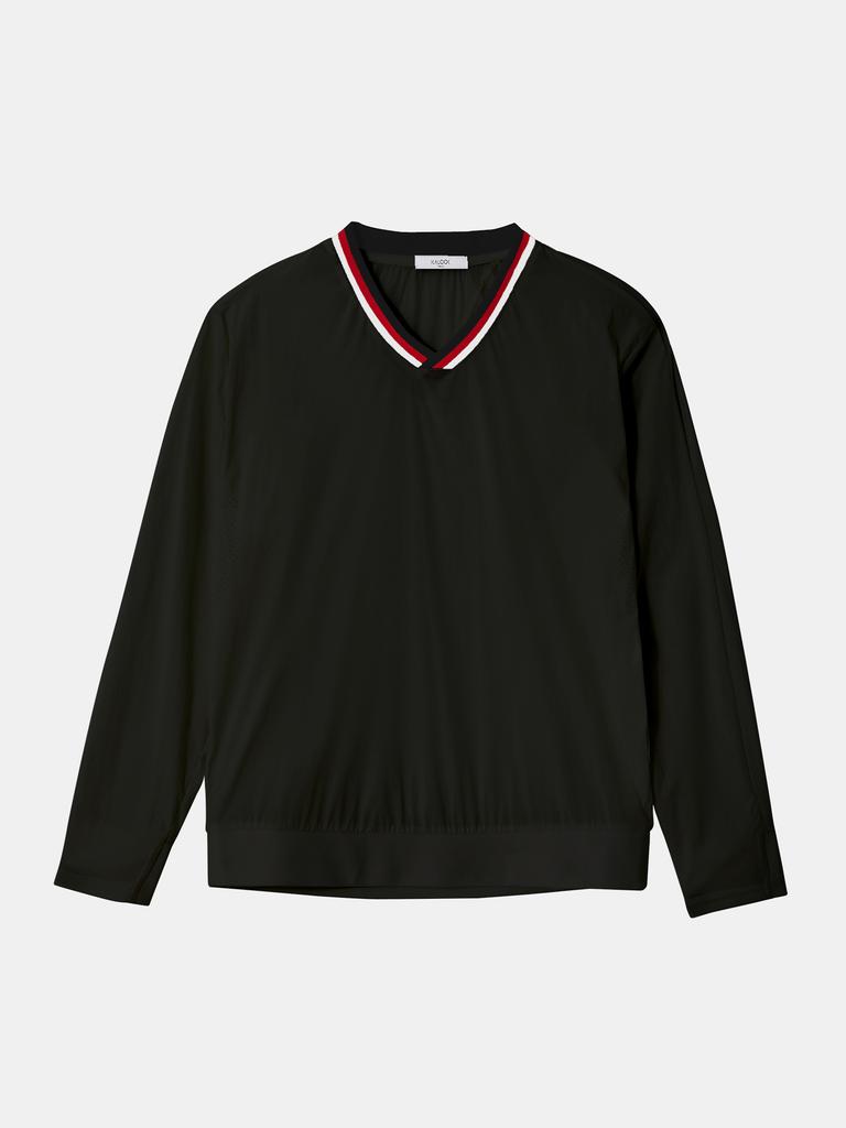 IKALOOK Lightweight Windbreaker V-Neck Sweatshirt Ctee115