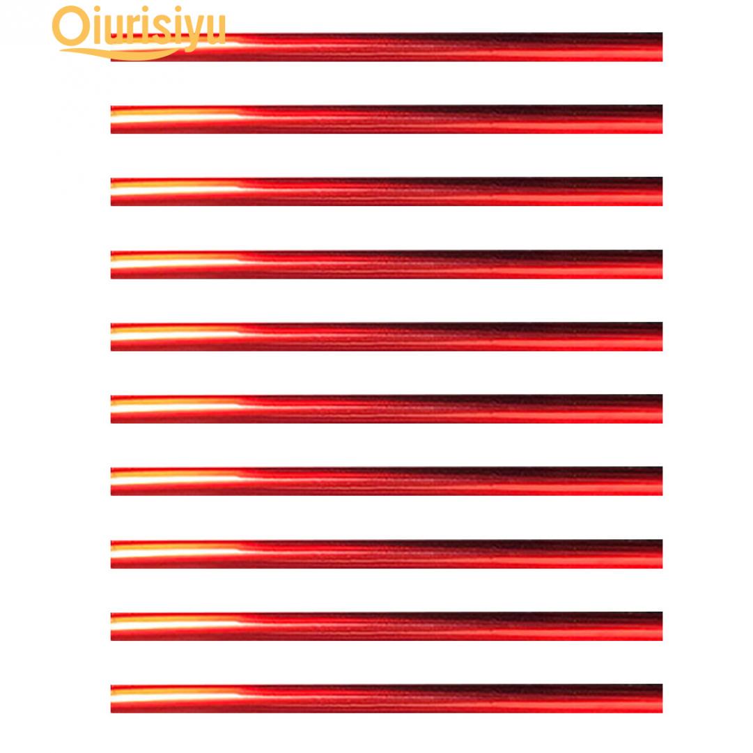 

10шт 20см полосок для декора воздуховодов автомобиля красный