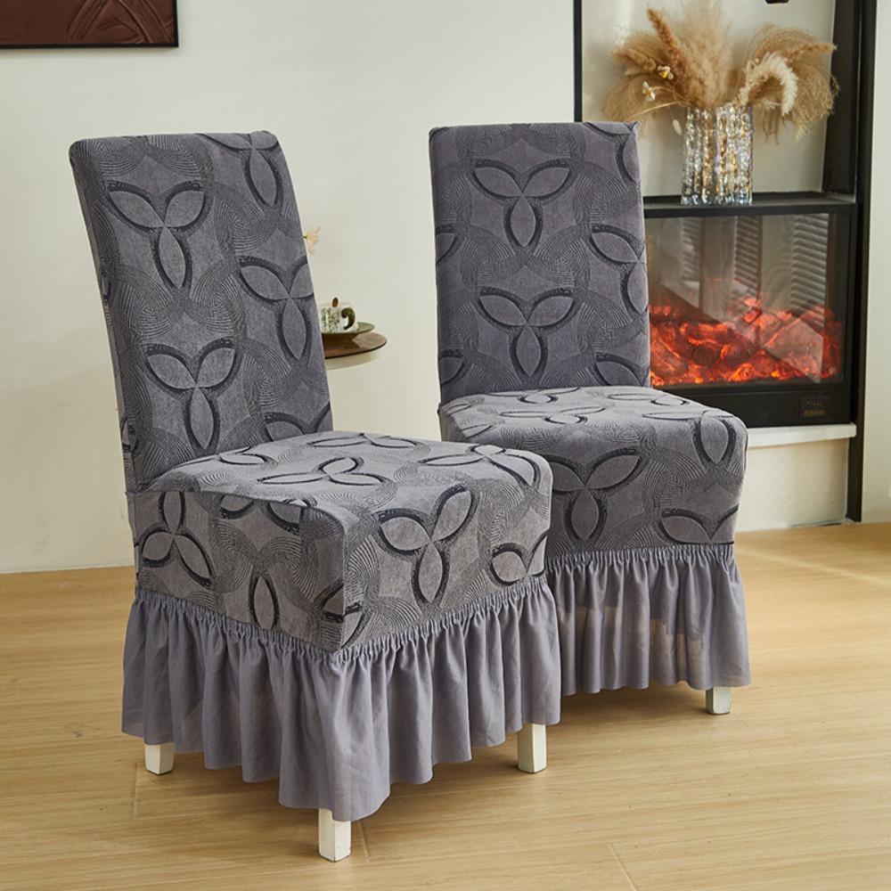 Elastic Dinning Chair Protective Case Full Wrap Chair Skirt Dinning Table