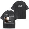 Rapper Don Omar Album Tour Print Vintage Washed Tshirts Men Women Hiphop Tshirts Loose Casual Cotton Harajuku Punk Tshirts