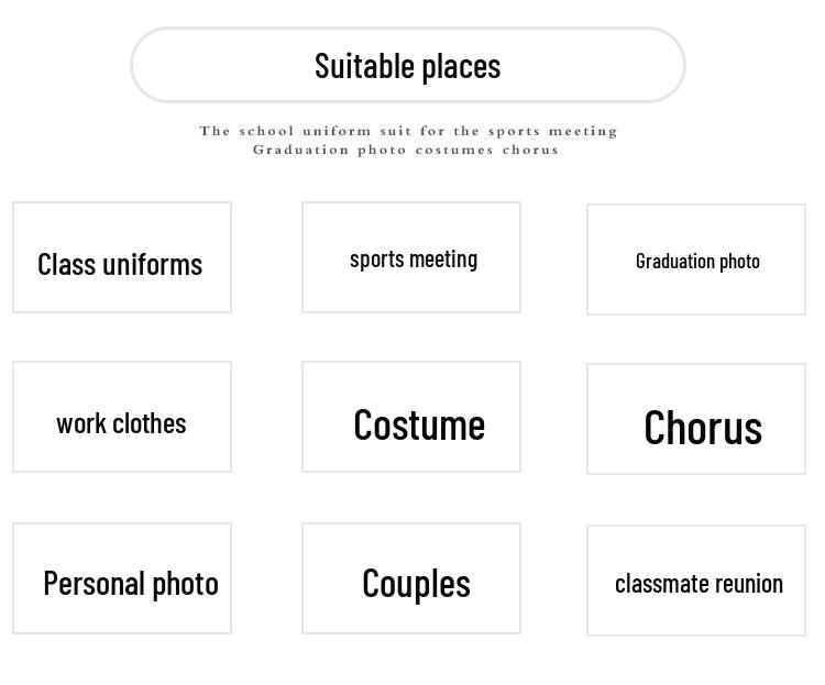 JK Style School Uniform: Pleated Skirt Set for Middle & High School Sports, Choir, Poetry Events