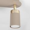 Lampa Sufitowa Nowoczesna Listwa Kaszmirowo-Złota Ozdobne Ruchome Reflektorki 2Xgu10 10W Joker Cashmere Milagro
