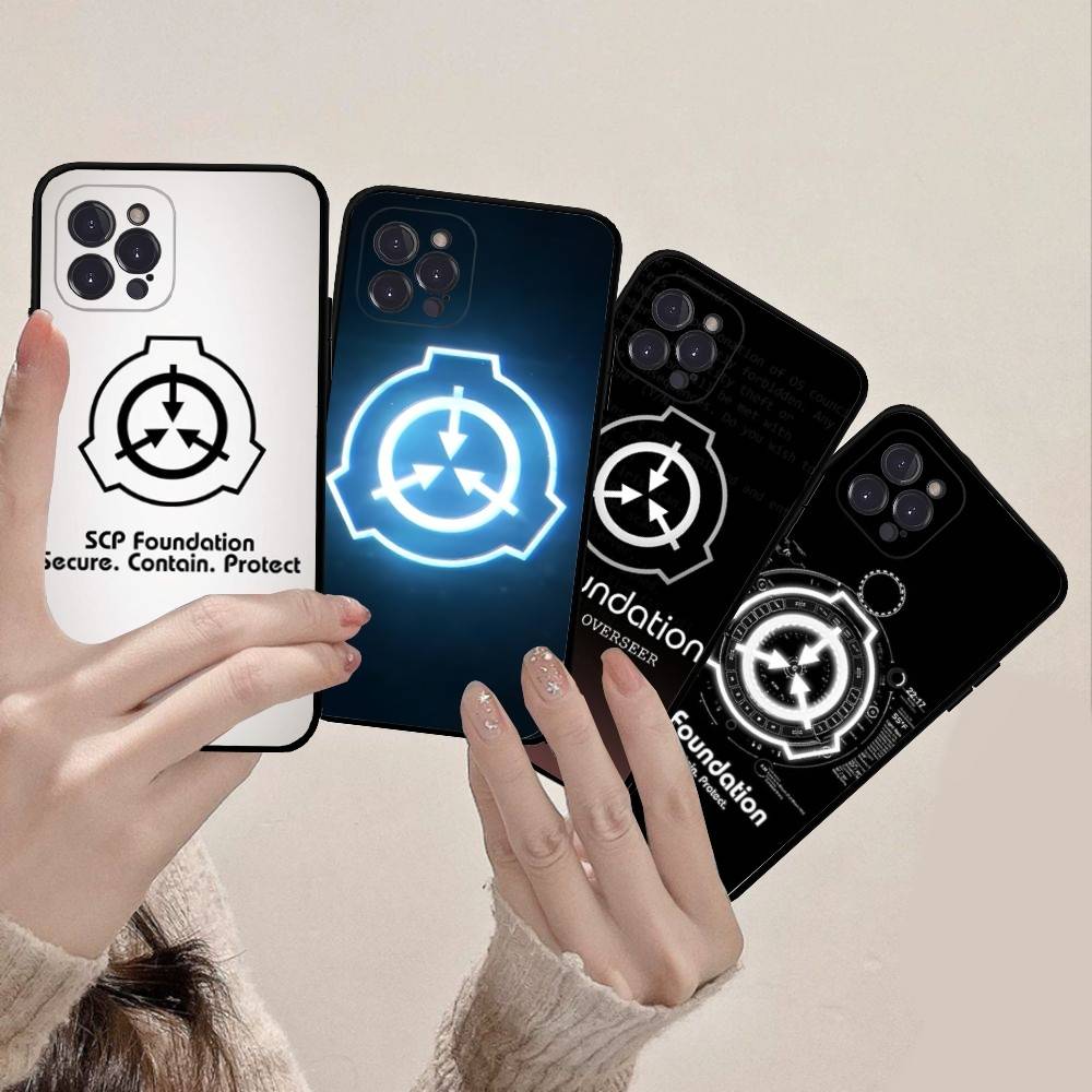 SCP Foundation Game Sci Fi Black Soft Phone Case For IPhone 16 15 14 13 11 12 17 Pro Max Mini Plus