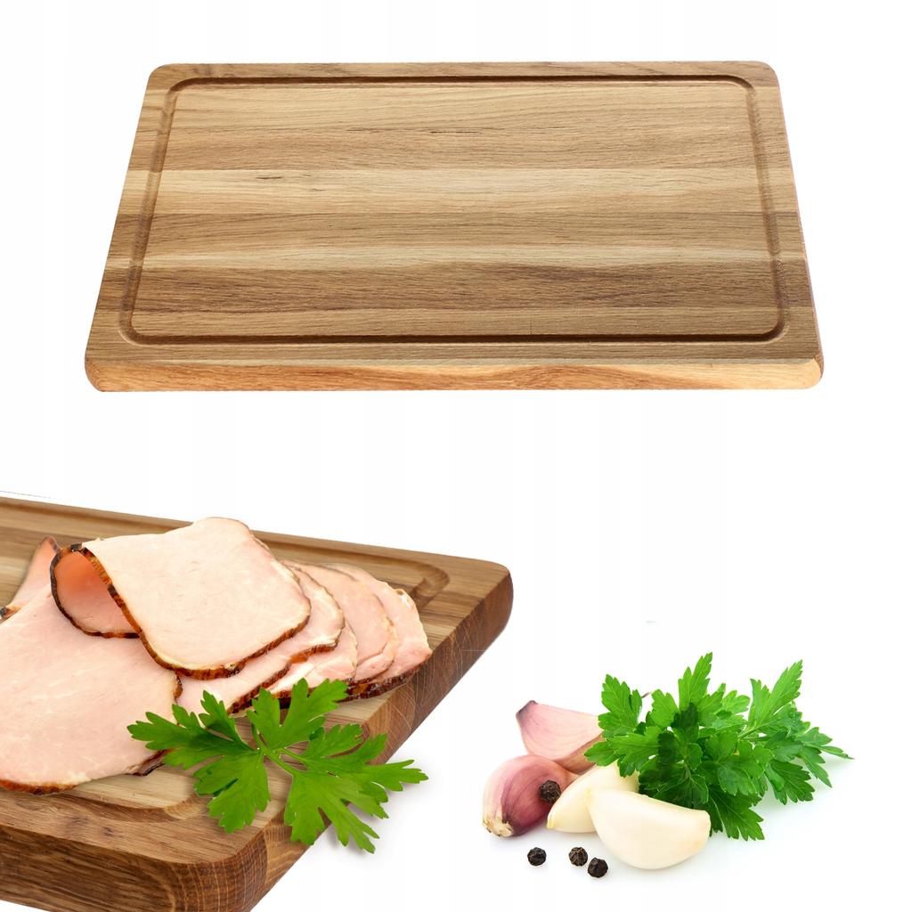 KADAX Deska Do Krojenia Kuchenna Drewniana Dębowa