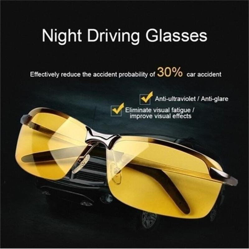 Gafas de visión nocturna antideslumbrantes para conducir, gafas de sol polarizadas para hombre, gafas fotocromáticas para conductor