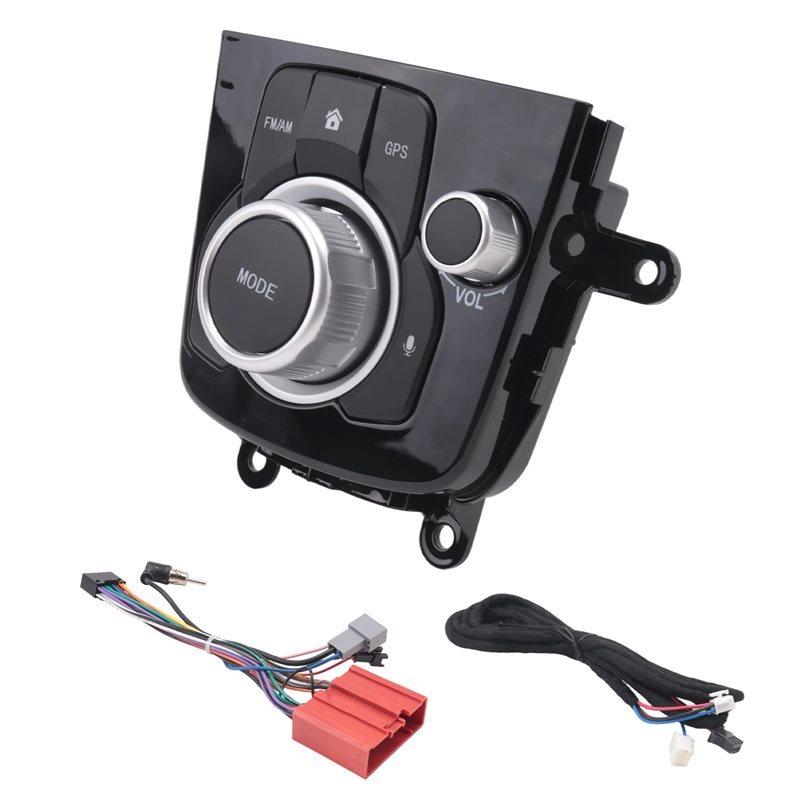 T-Top-Bewerteter Auto-Konsolen-Schalter Navigations-Oberflächenrahmen Konsolen-Controller-Knopf für Mazda 3 Axela 2014-2019 BHN1-66-CM
