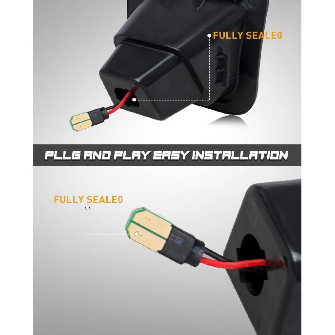 RUXIFEY LED License Plate Light Tag Lights Compatible with 2003 to 2018 Dodge Ram 1500 2500 3500, 6000K White