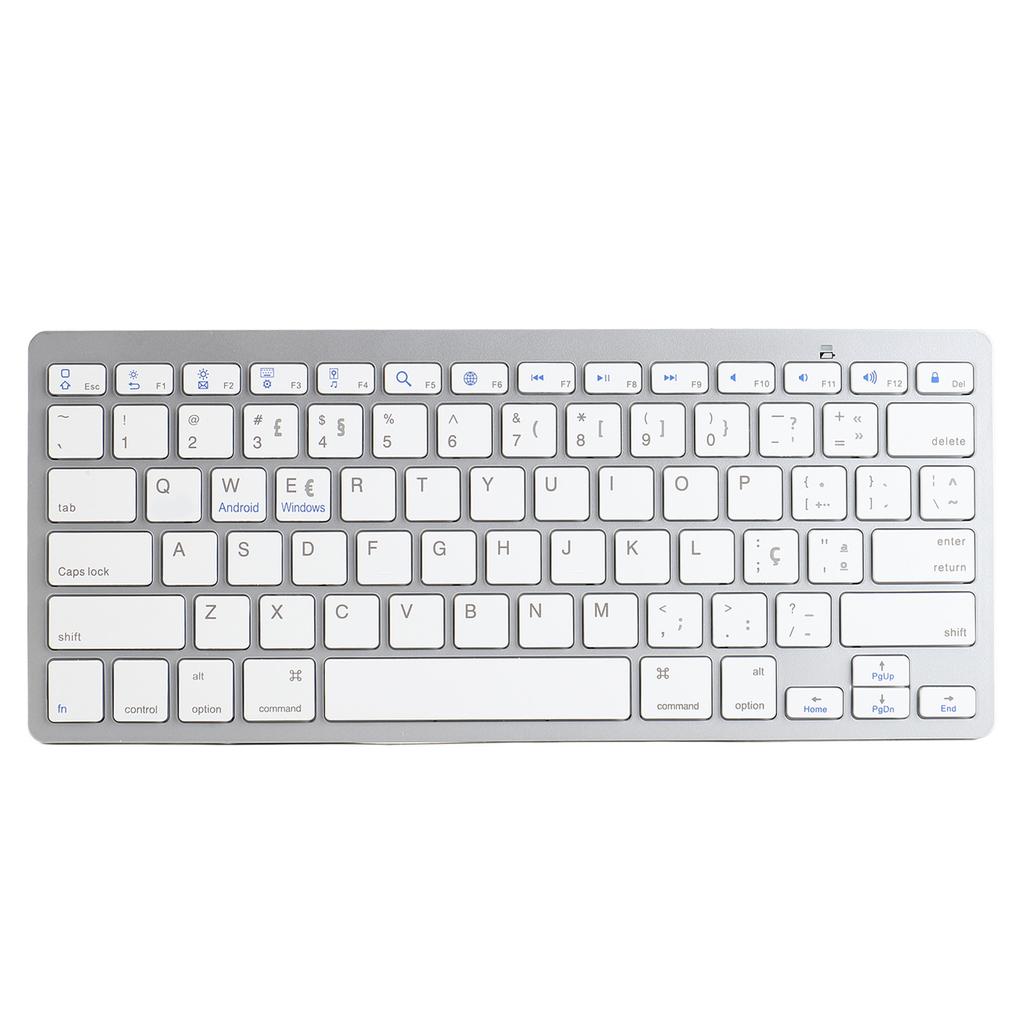 Wireless Keyboard BT Responsive Keys Ergonomic Stylish Ultra Thin Keyboard with C Command Key for