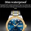 OLEVS Men's Watch Diamond Dial Business Luminous Mechanical Watch High-end Watch